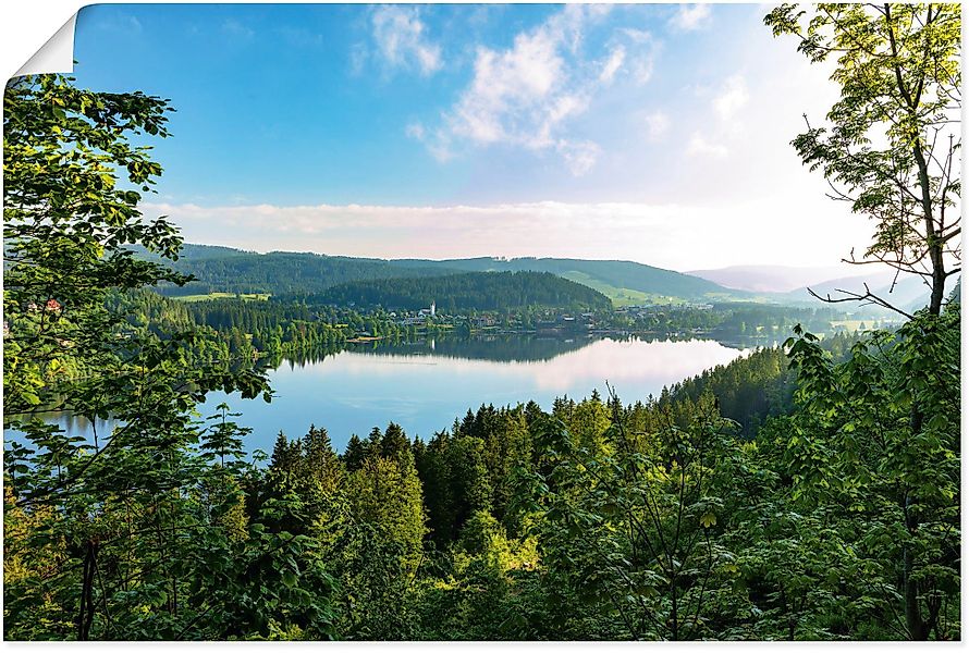 Artland Wandbild Blick auf den Titisee günstig online kaufen
