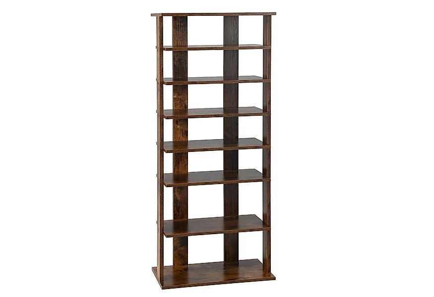 COSTWAY Schuhregal, 8 Ebene, mit verstellbaren Regalhöhen, 110cm günstig online kaufen