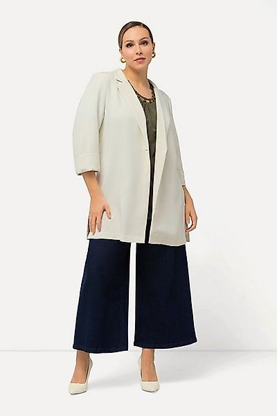 Ulla Popken Sommerjacke Blazerjacke Reverskragen Knopfverschluss günstig online kaufen