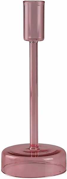 AM Design Kerzenständer "aus roséfarbenem Glas", stilvolle Ergänzung für ro günstig online kaufen