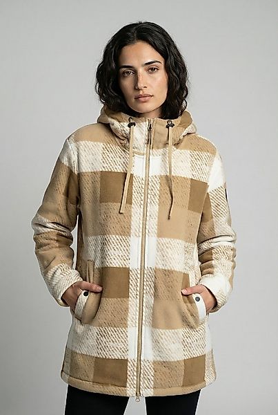 Icepeak Fleecejacke ICEPEAK PAPAIKOU mit Kapuze und Kordelzügen, lockere Pa günstig online kaufen