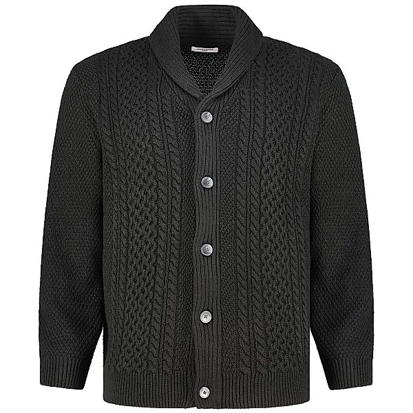 Jack&Jones Strickjacke aus Baumwoll-Acryl-Mischung Farbe schwarz Größe: 7XL günstig online kaufen