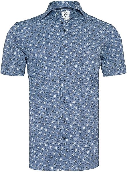 R2 Hemd Shortsleeve Druck Dunkelblau - Größe L günstig online kaufen