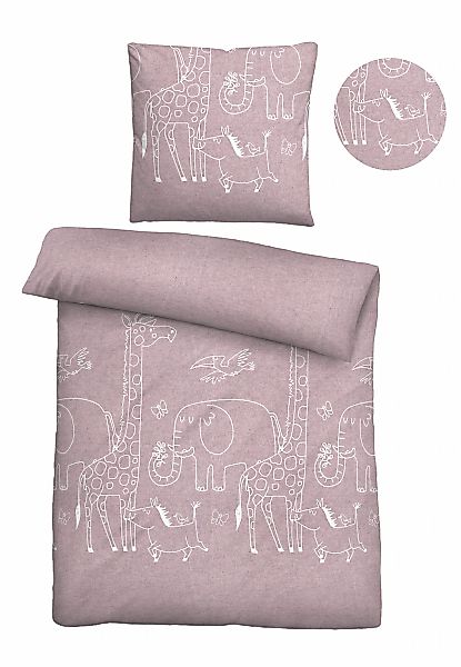 Biberna Kinderbettwäsche "0840520" 2 Stk. tlg. kuschelig warm, samtweich, M günstig online kaufen