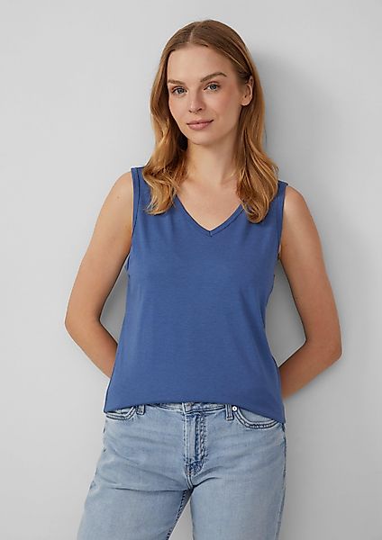 s.Oliver Shirttop Top mit V-Ausschnitt und günstig online kaufen