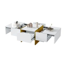 Merax Couchtisch hochglanz Sofatisch Beistelltisch mit günstig online kaufen