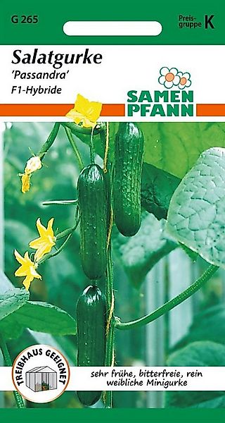 SAMEN PFANN Gemüsesamen Salatgurke, Minigurke, Passandra - Gurken-Samen Saa günstig online kaufen