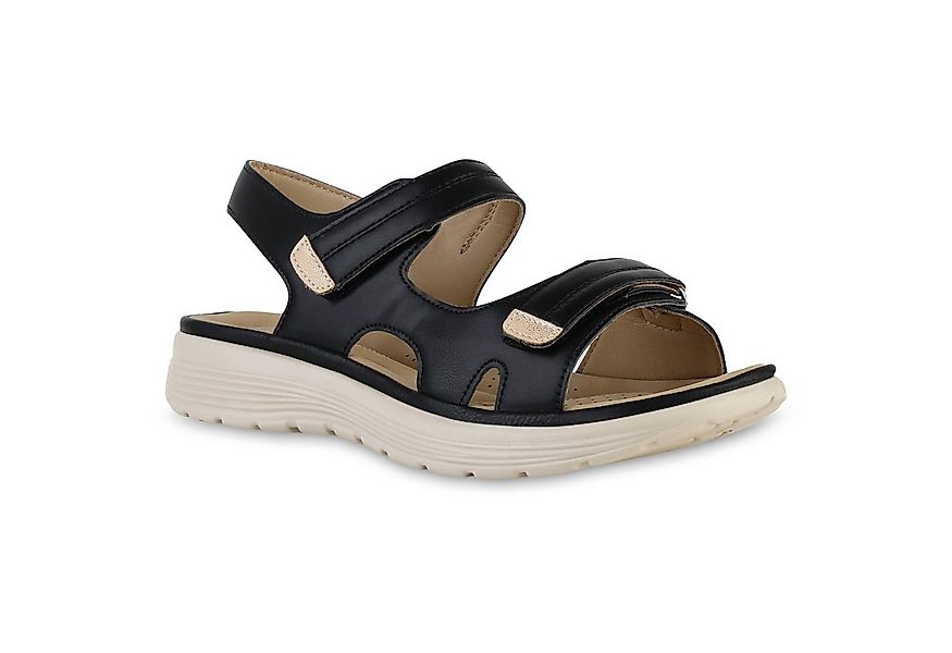 VAN HILL 841626 Sandale Damen Komfort Sandalen Bequeme Cut-outs Profil-Sohl günstig online kaufen