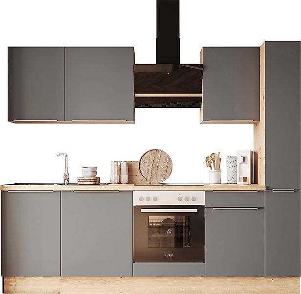 RESPEKTA Küchenzeile »Safado aus der Serie Marleen« Breite 250 cm, mit Soft günstig online kaufen