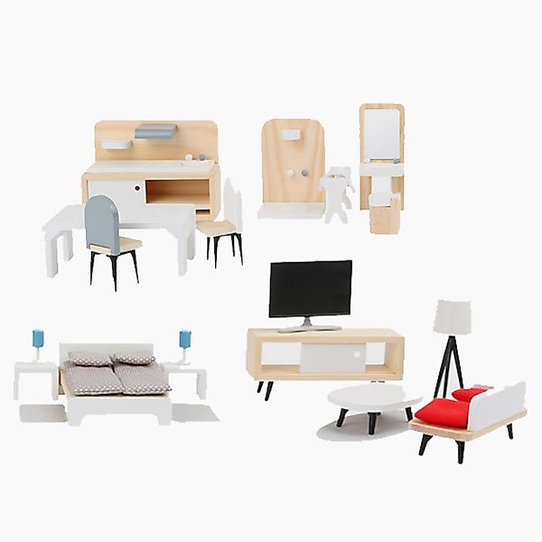 Small Foot Puppenhausmöbel Puppenhausmöbel Komplett-Set (spar günstig online kaufen