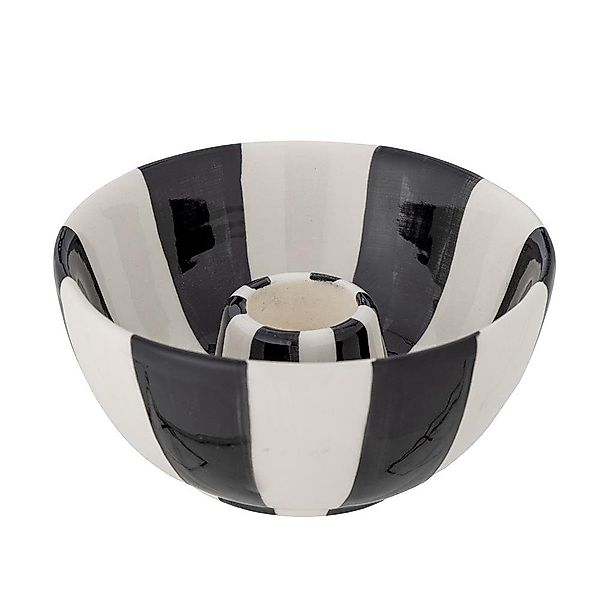 Bloomingville Kerzenständer Eja, 9x4,5cm in Schwarz/Weiß günstig online kaufen