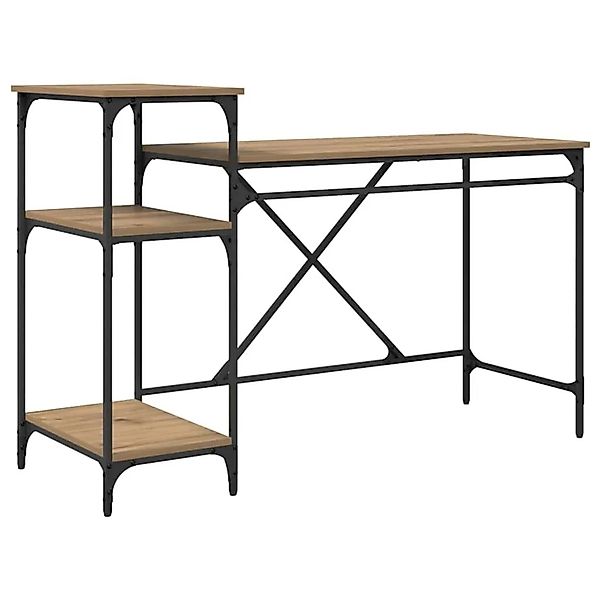 vidaXL Schreibtisch Artisan-Eiche 135 x 50 x 90 cm Holzwerkstoff 881283 günstig online kaufen