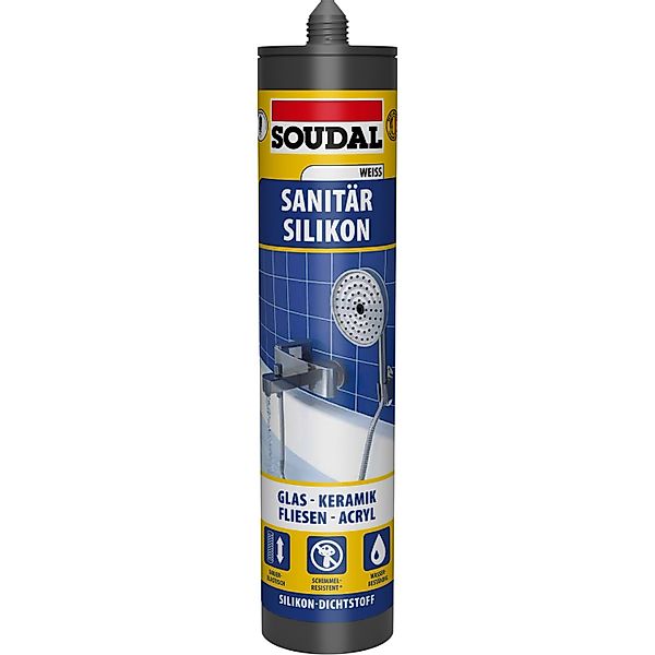 Soudal Dusche & Bad Silikon Weiß 300 ml günstig online kaufen