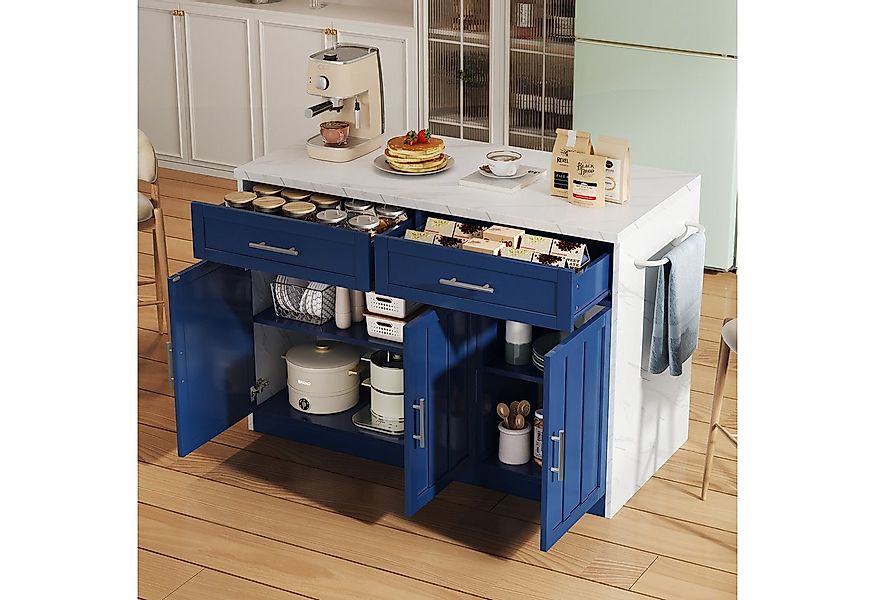 MODFU Küchenwagen Kücheninsel Buffetschrank, (mit Barthekenfunktion, 1 St., günstig online kaufen