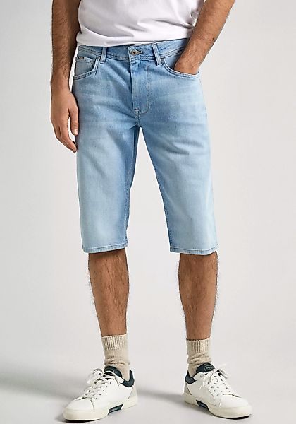 Pepe Jeans Herren Jeans Short STRAIGHT SHORT - Regular Fit - Blau - Light B günstig online kaufen