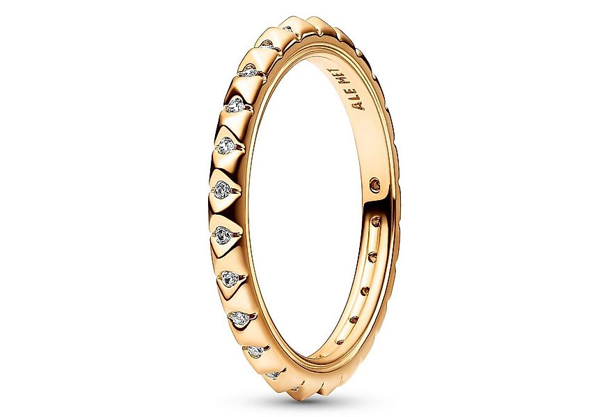 Pandora Fingerring Damenring Pyramiden Goldfarben günstig online kaufen