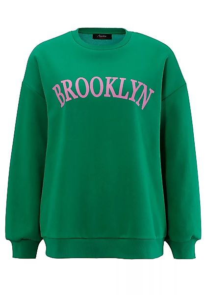 Aniston CASUAL Sweatshirt, in Knallfarben und coolen Schriftzügen günstig online kaufen