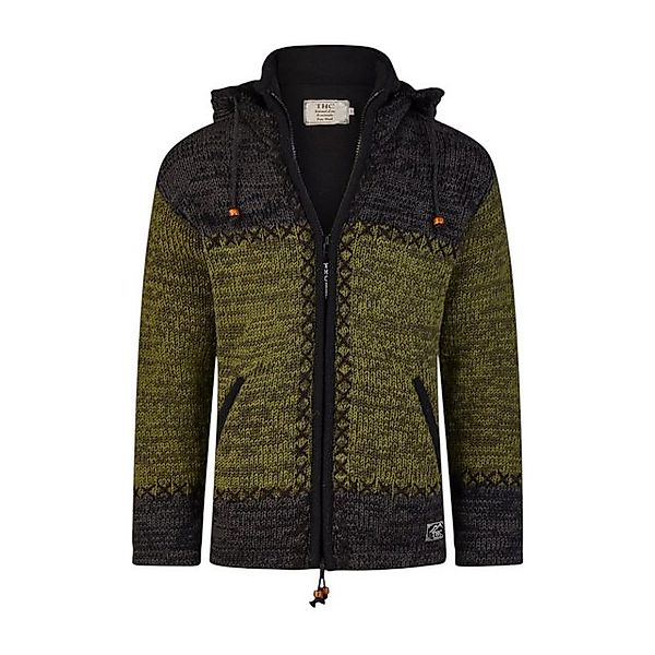 THC Natural Line Strickjacke THC Schafwollstrickjacke 520 grün anthrazit (1 günstig online kaufen