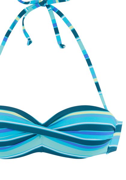 s.Oliver Bügel-Bandeau-Bikini-Top "Fun" im trendigen Streifen-Design günstig online kaufen