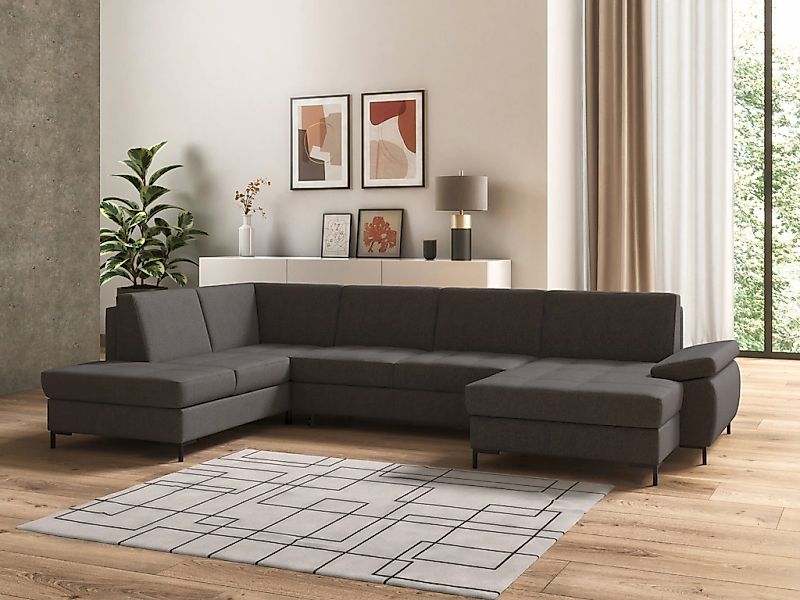 DOMO collection Wohnlandschaft "Capelo, komfortabel, klare Linien zeichnen günstig online kaufen