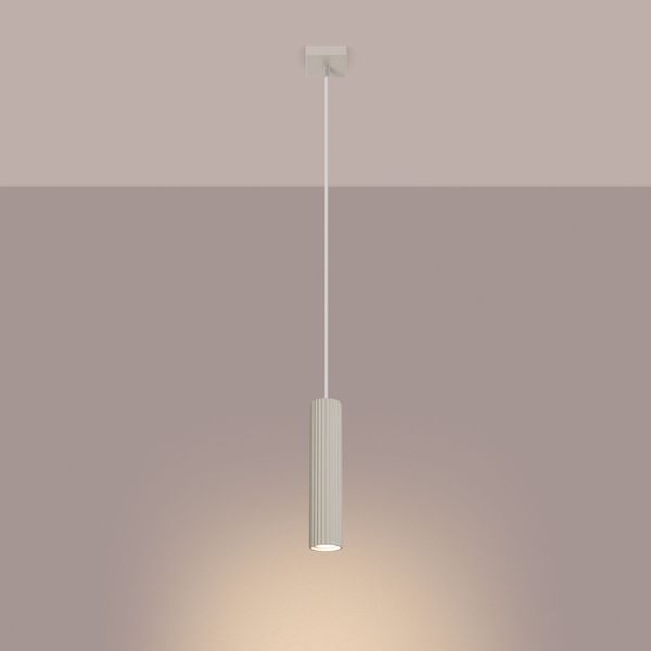 Licht-Erlebnisse Pendelleuchte BERTA, ohne Leuchtmittel, Aluminium günstig online kaufen