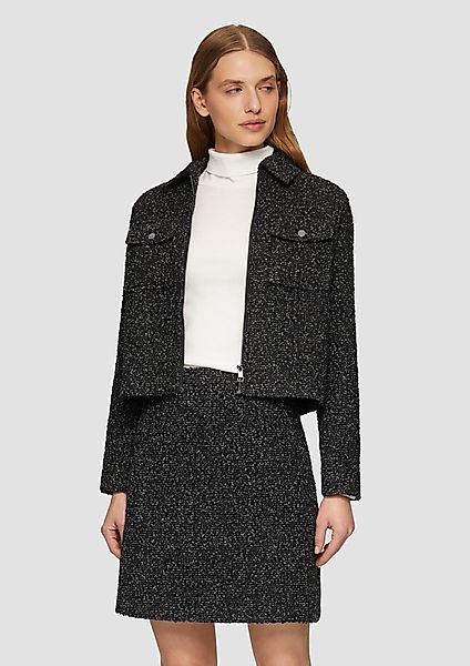 s.Oliver Funktionsjacke Kurze Boucléjacke mit aufgesetzten günstig online kaufen