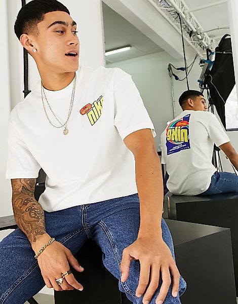 Nike – Schweres Oversize-T-Shirt in Weiß mit „Keep It Clean“-Rückenprint günstig online kaufen