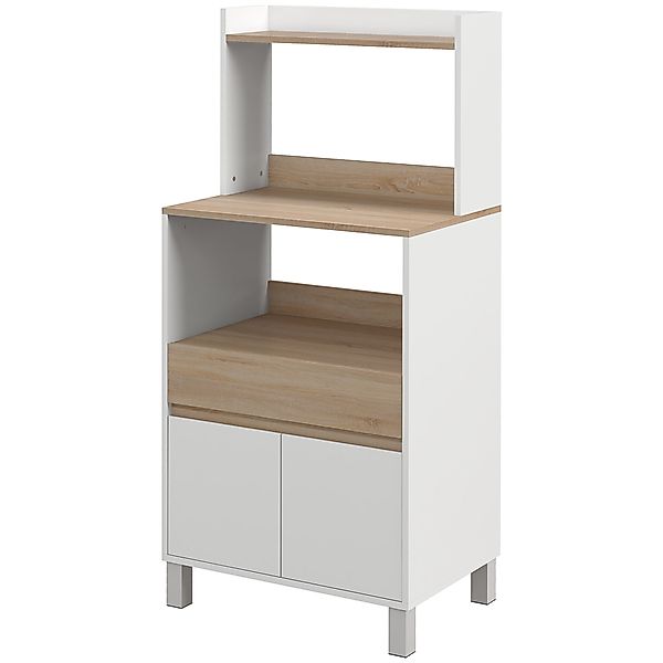 HOMCOM Mikrowellenmöbel, Küchenbuffet mit Schrank-Schublade-Regal, Mikrowel günstig online kaufen