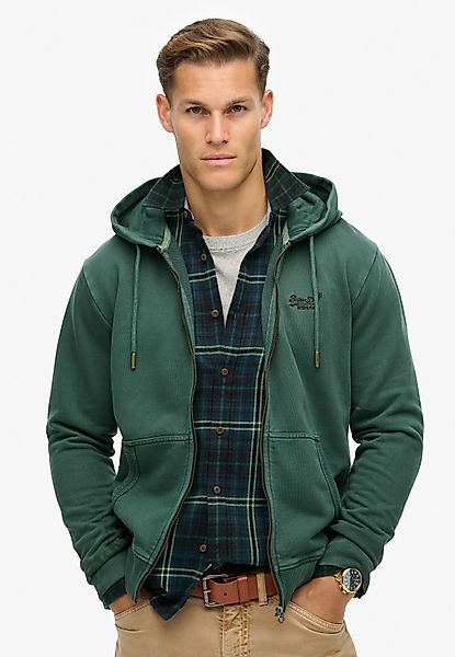 Superdry Kapuzensweatjacke ESSENTIAL LOGO WASHED ZIPHOOD günstig online kaufen