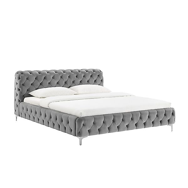 riess-ambiente Polsterbett MODERN BAROCK 160x200cm grau günstig online kaufen