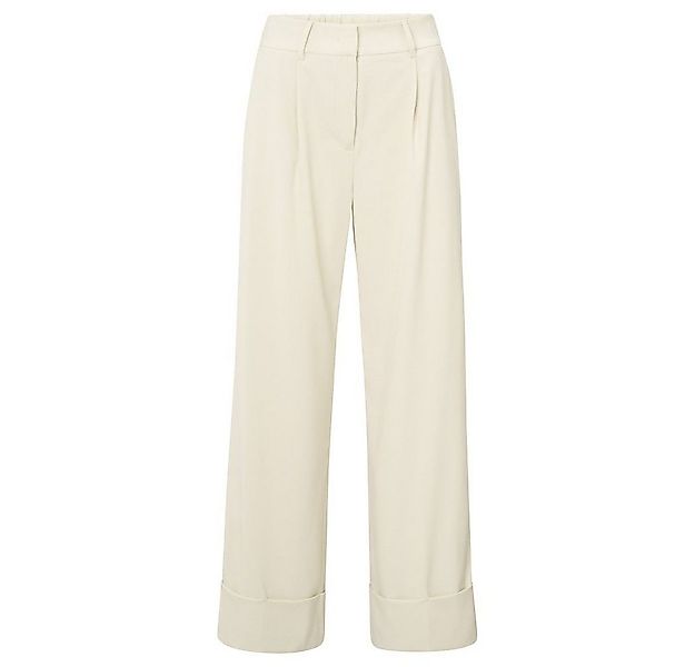 YAYA Stoffhose Hose mit Bundfalten und umgeschlagenen Beinabschlüssen günstig online kaufen