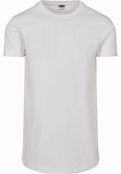 Urban Classics Herren Rundhals T-Shirt Short Shaped Turn Up günstig online kaufen