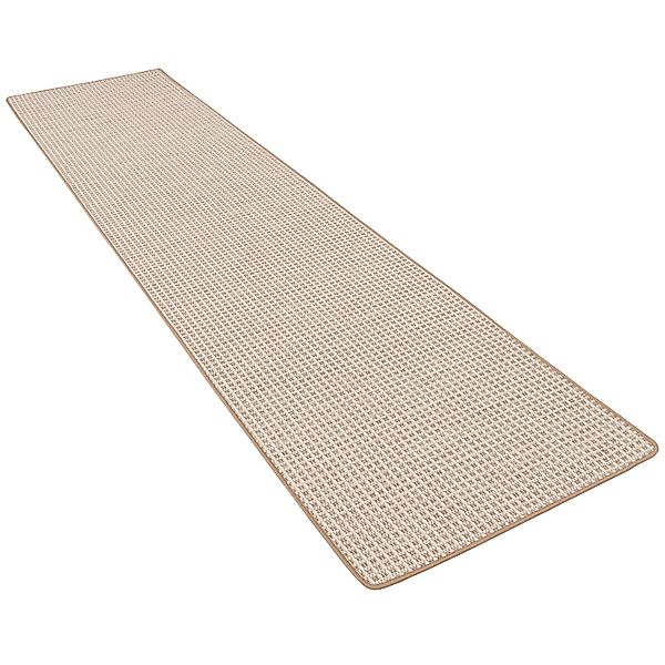 Snapstyle In & Outdoor Teppich Läufer Flachgewebe Oslo Beige Creme Karo 100 günstig online kaufen