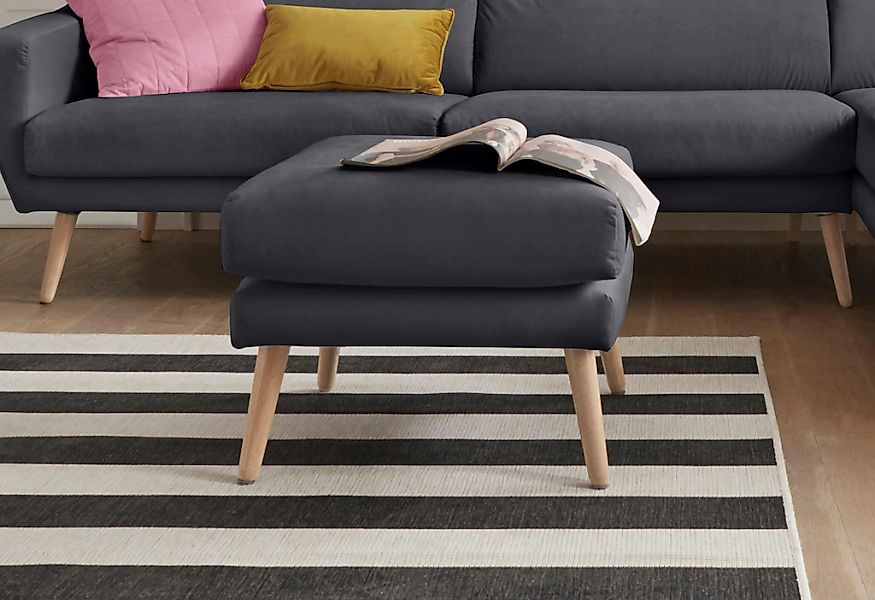 OTTO home Hocker "Bille" mit Eiche-Beinen, Design by Morten Georgsen günstig online kaufen