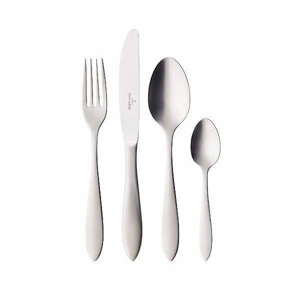 Villeroy & Boch Besteck-Set "Tafelbesteck gebürstet Arthur 24er Set grau" günstig online kaufen