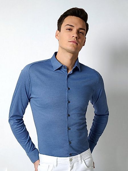DESOTO Langarmhemd Casual Kent 1/1 Mit Rundhalsausschnitt günstig online kaufen