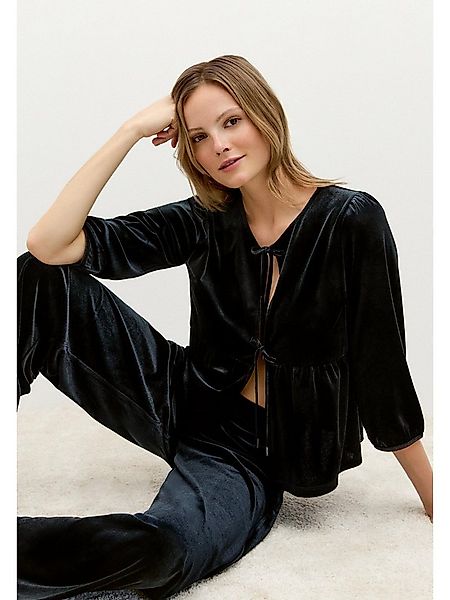 MORE&MORE Jerseyblazer elegante Glam-Party-Samtjacke günstig online kaufen