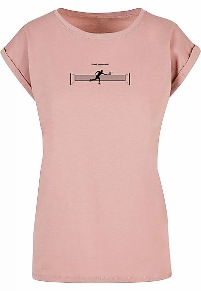 Merchcode T-Shirt "Merchcode Damen Ladies Tennis Round 1 Extended Shoulder günstig online kaufen