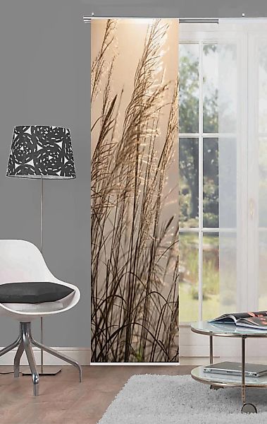 HOME WOHNIDEEN Schiebegardine "CARUSO" Klettband 1 Stk. tlg. HxB: 245x60, i günstig online kaufen