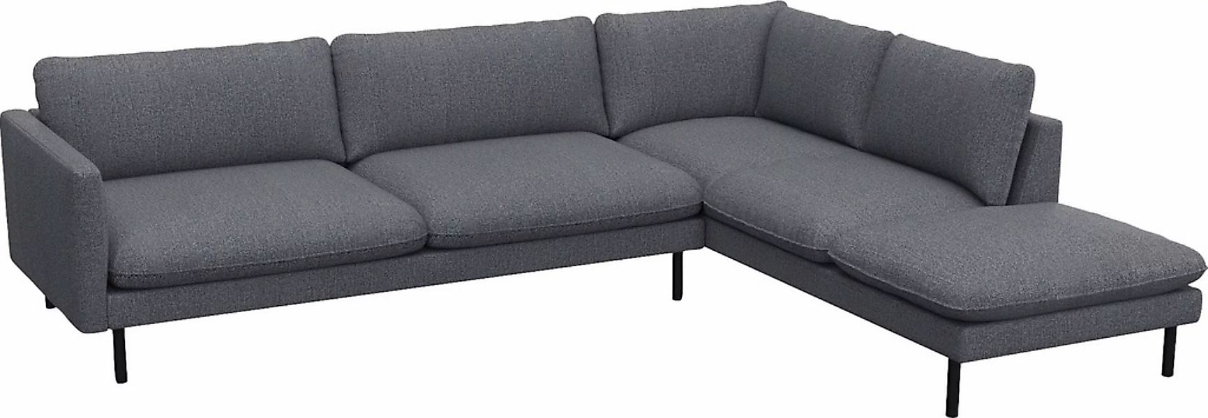 FLEXLUX Ecksofa "Bolzano, elegant und bequem, L-Form", Sitzaufbau mit Kalts günstig online kaufen