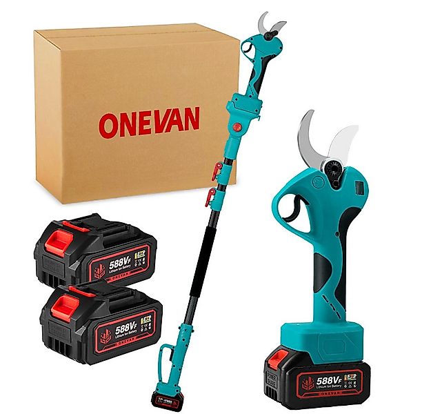 ONEVAN Akku-Astschere Teleskop 45cm Elektrische Gartenschere, 2m Teleskopst günstig online kaufen