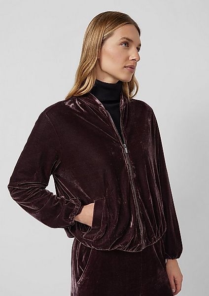 s.Oliver Funktionsjacke Indoor-Jacke Fließender Samtblouson günstig online kaufen