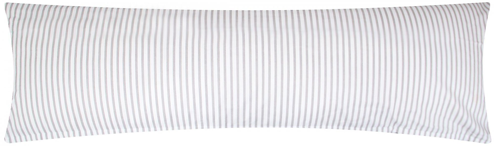 Heubergshop Seitenschläferkissenbezug, (1 Stück), 40x145cm Grau günstig online kaufen