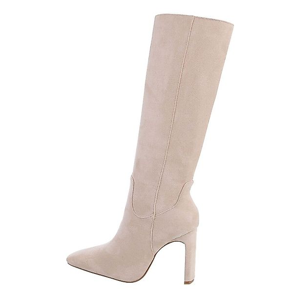 Ital-Design Damen Elegant High-Heel-Stiefel (81441165) Blockabsatz günstig online kaufen