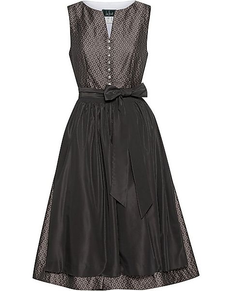 Luis Steindl Dirndl Midi Jacquard-Dirndl mit Taftschürze günstig online kaufen