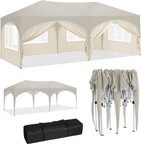 Woltu Pavillon, mit 6 Seitenteilen, 3x6 günstig online kaufen