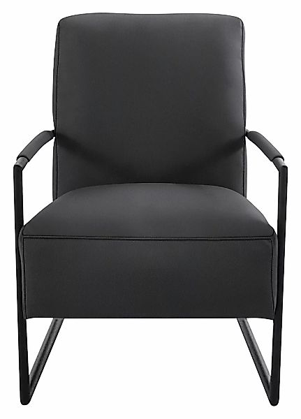 K+W Komfort & Wohnen Cocktailsessel, mit bezogenen Armlehnen, Gestell in Me günstig online kaufen