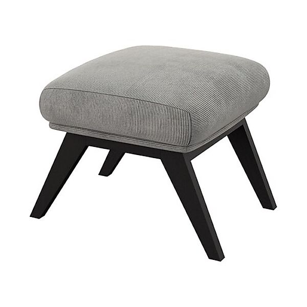 FLEXLUX Polsterhocker »Adria«, Fuß schwarz, Fußhocker für Ohrensessel günstig online kaufen