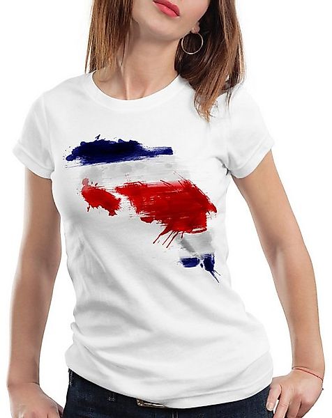 style3 T-Shirt Flagge Costa Rica Fußball Sport WM EM Fahne günstig online kaufen