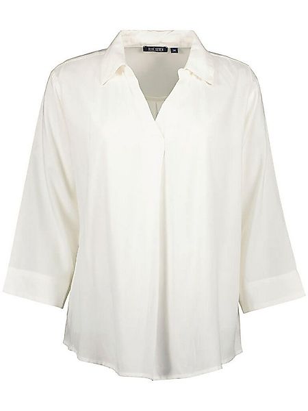 Blue Seven Blusenshirt 180312 Damen Bluse mit Hemd-Kragen - Unifarbene Somm günstig online kaufen